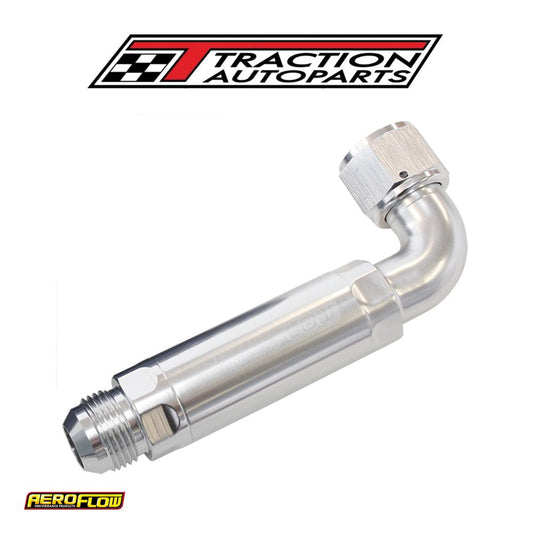 -12 an 90 Deg To Inline Filter For Use With Dry Sump Pans