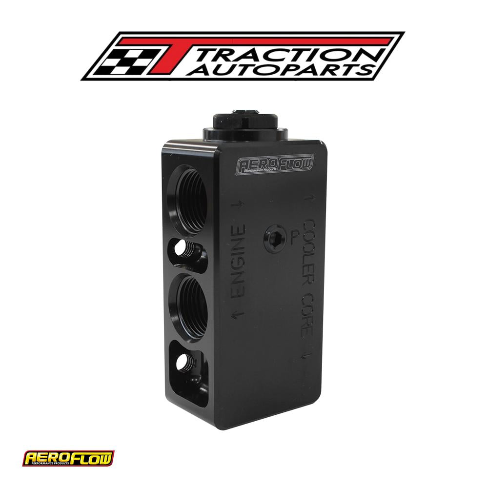 Billet Oil Thermostat -10 orb X 4, 1/8" Port. 71 degc Open