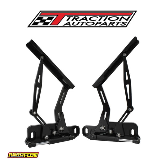 Billet Bonnet Hinge Kit Black Hq-wb Holden, Lh-uc Torana New