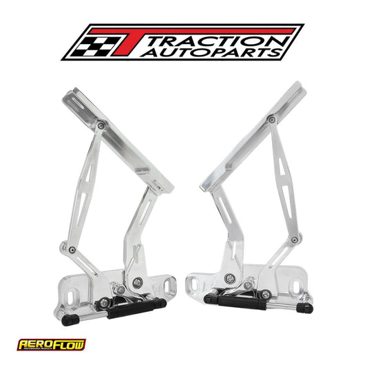 Billet Bonnet Hinge Kit Polishhq-wb Holden, Lh-uc Torana New