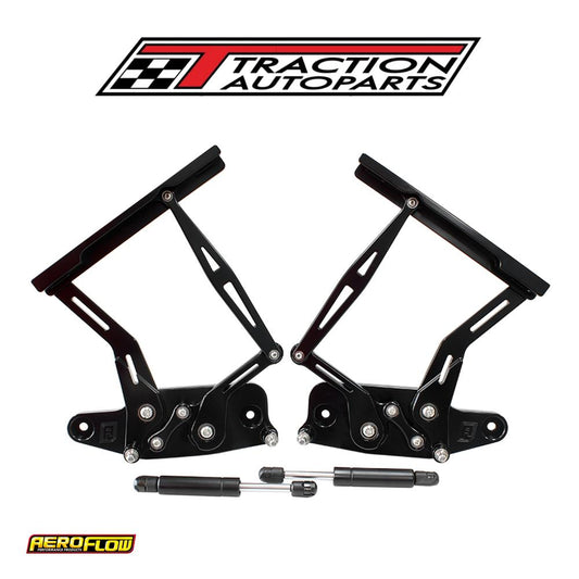 Billet Bonnet Hinge Kit Black Holden Hk - Ht - Hg