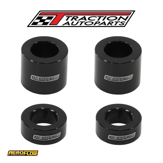 Billet Bolt Spacers M 10 Black 3/8 Pack Of 4