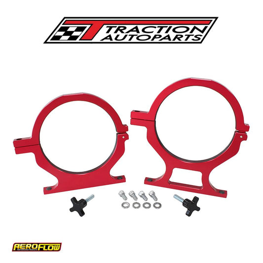 Nos Bottle Billet Brackets *pair* Red Nitrous