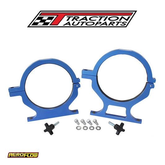 Nos Bottle Billet Brackets *pair* Blue Nitrous