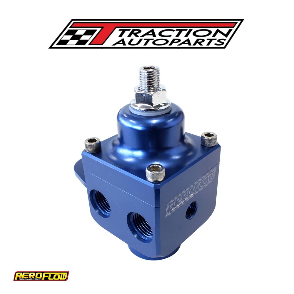 4 Port Fuel Pressure Regulatorblue Carb 1600+ Hp 4-12 psi