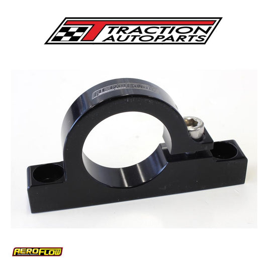 Aeroflow Billet Filter Bracketfor 1-1/4" Diameter Filt Black