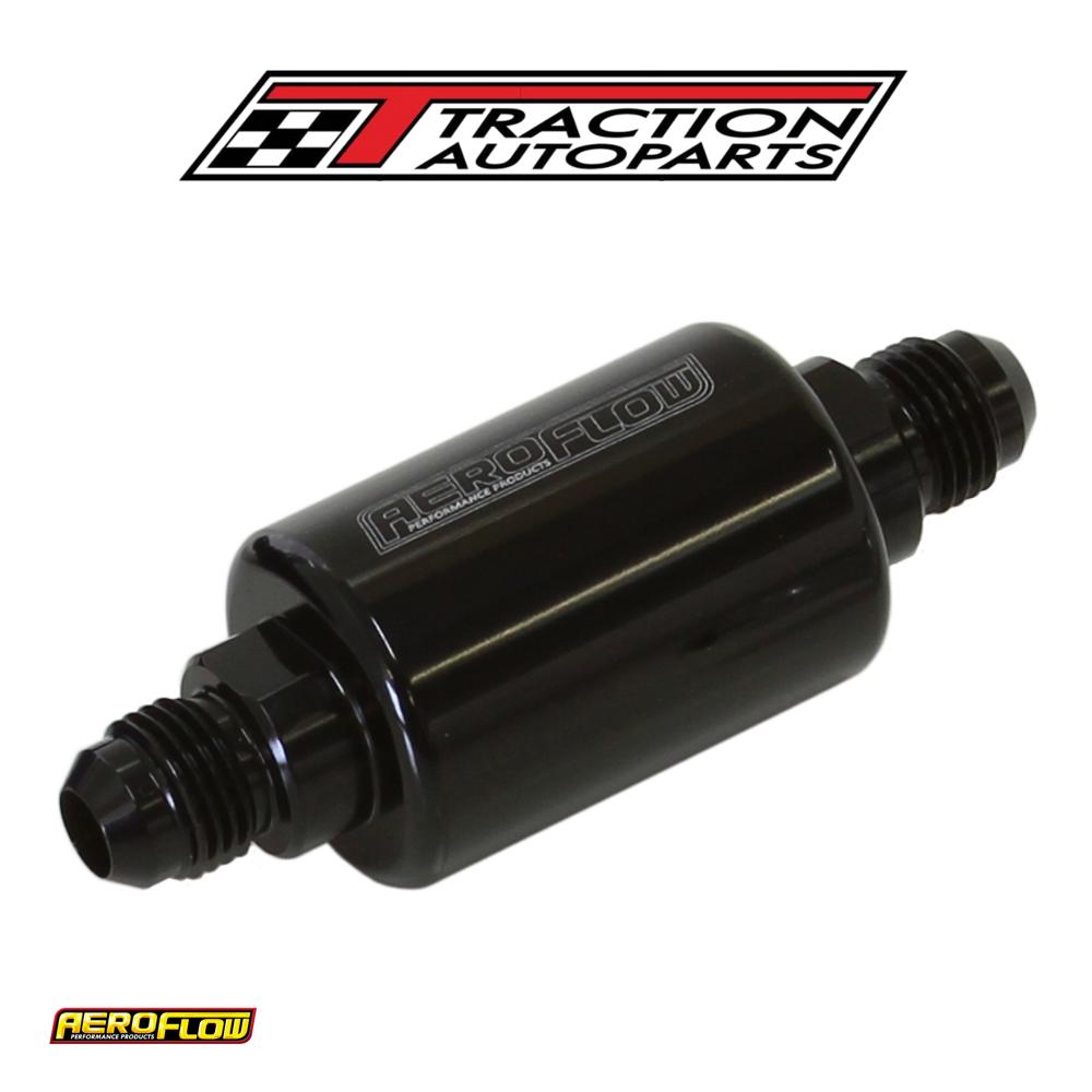 Aeroflow Filter 40 Micron Black -6 an 1.25" X 3" Notes