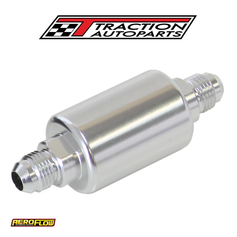 Aeroflow Filter 40 Micron Silver -6 an 1.25" X 3" Notes