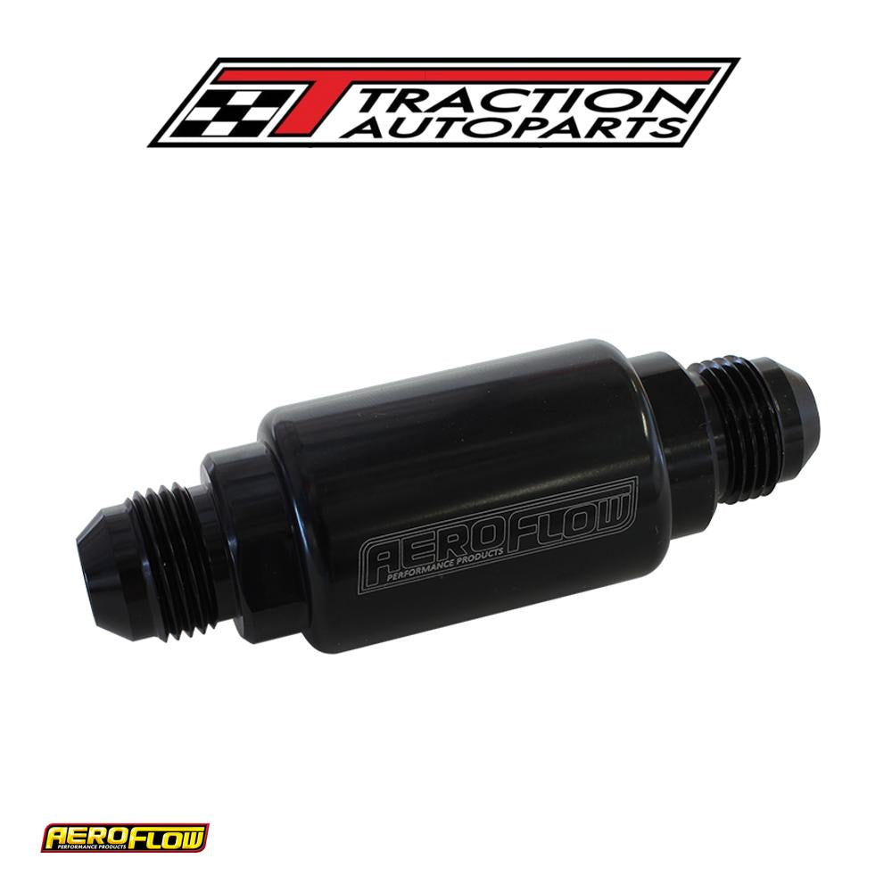 Aeroflow Filter 40 Micron Black -8 an 1.25" X 3" Notes