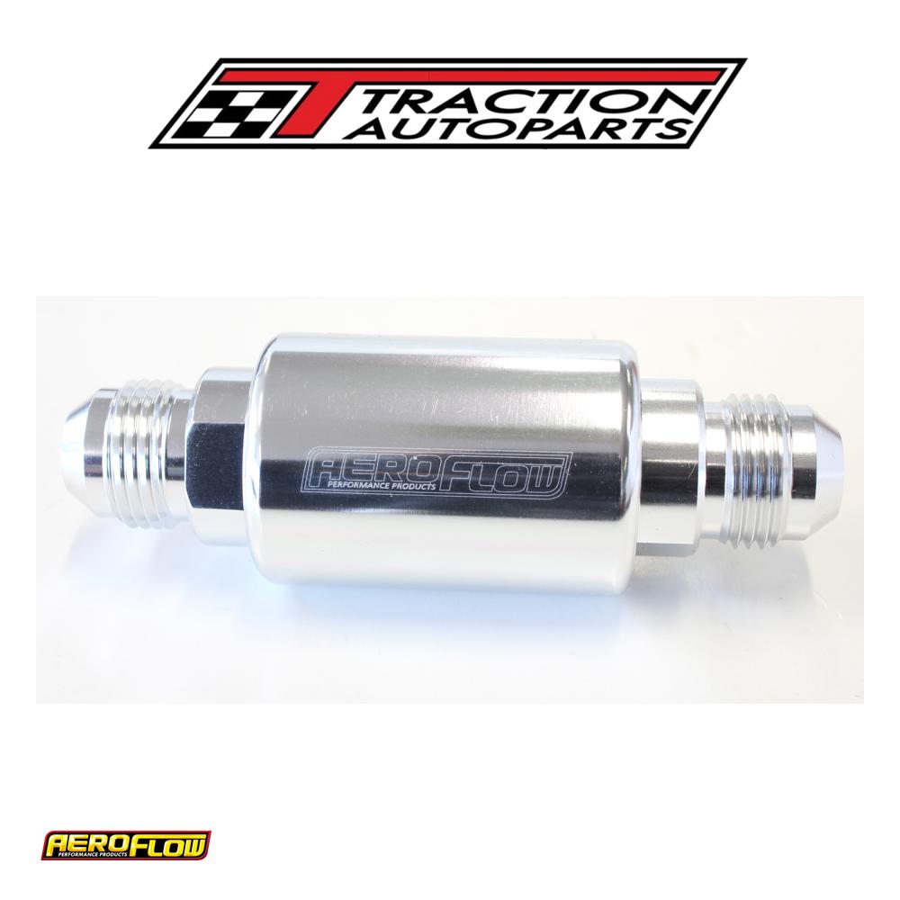 Aeroflow Filter 40 Micron Silver -8 an 1.25" X 3" Notes