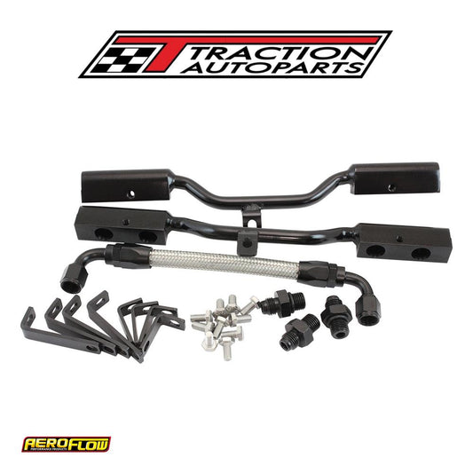 Sbc Efi Fuel Rail Kit Intake Manifold Air Gap Chev 350