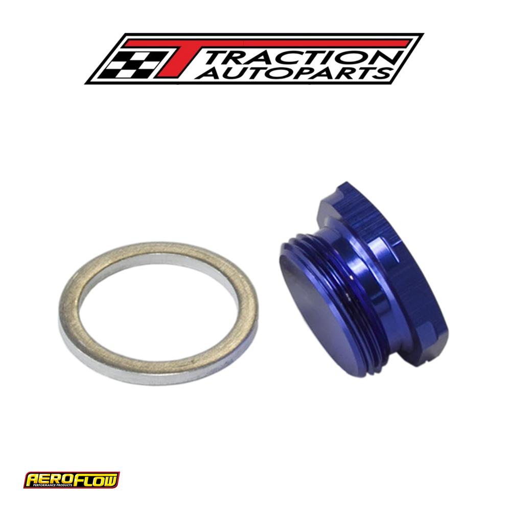 Holley Inlet Bowl Blank Plug Blue 7/8" X 20 Plug / Blank