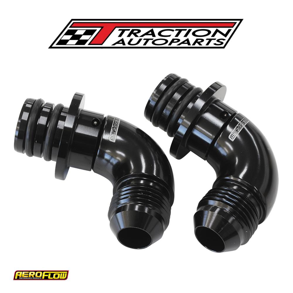 Ford 6 r Trans Cooler Port Fittings Full Flow -8 an