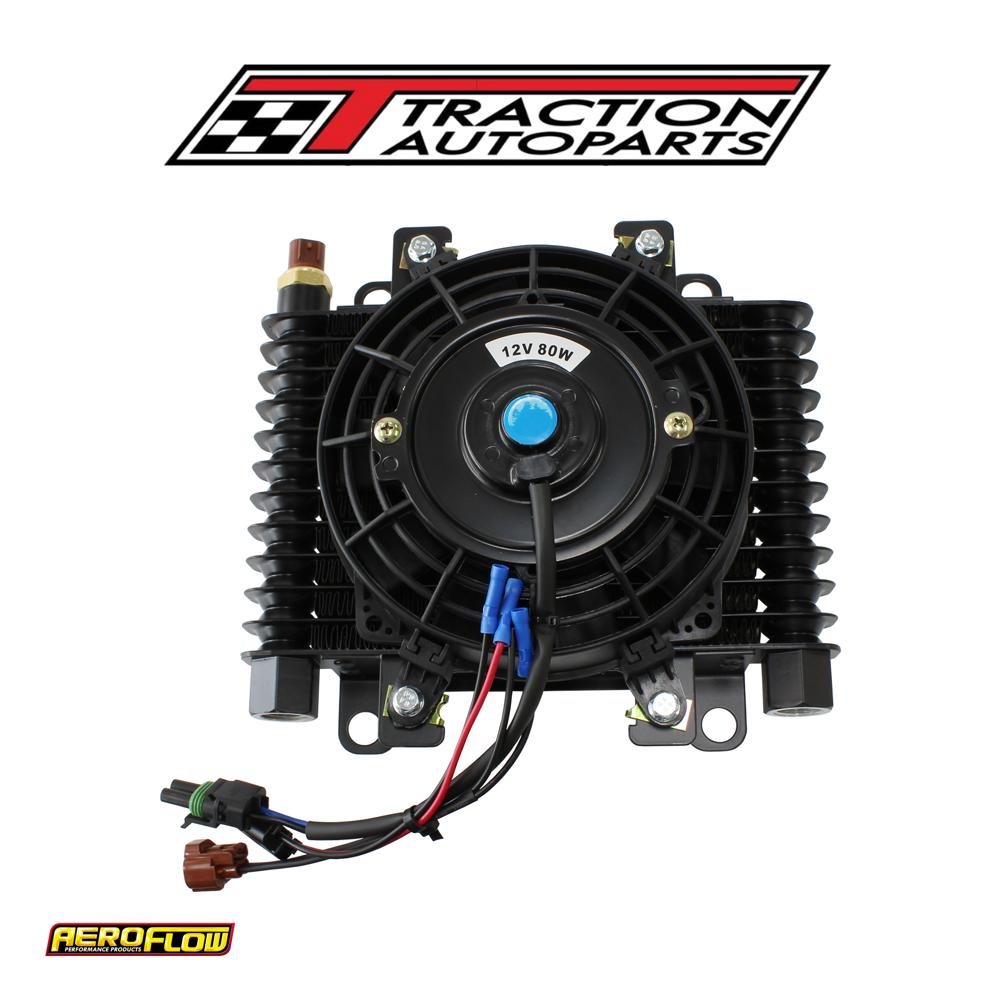 10 X 7-1/2" Comp Trans Cooler With 80 w Fan & Switch 1/2 Npt