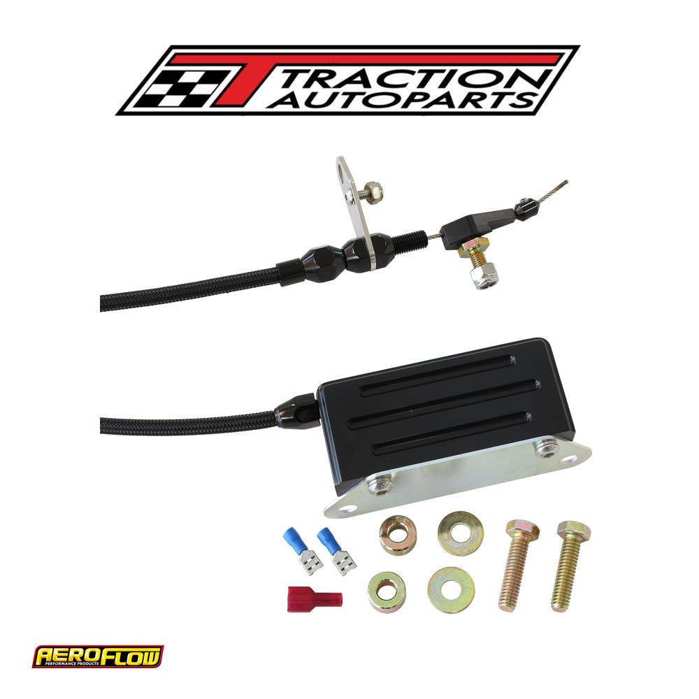 Aeroflow Kickdown Gm Th 400 Cable Black Finish