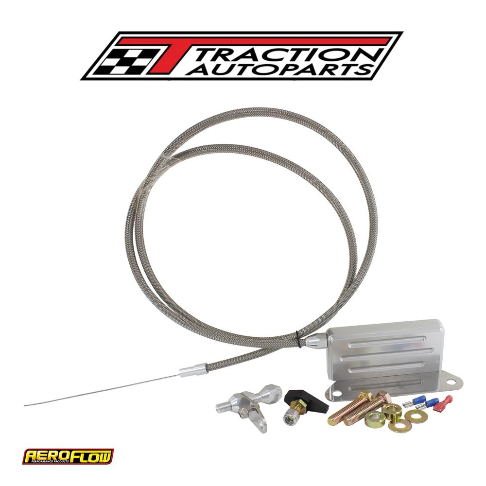 Aeroflow Kickdown Gm Th 400 Cable Chrome Finish