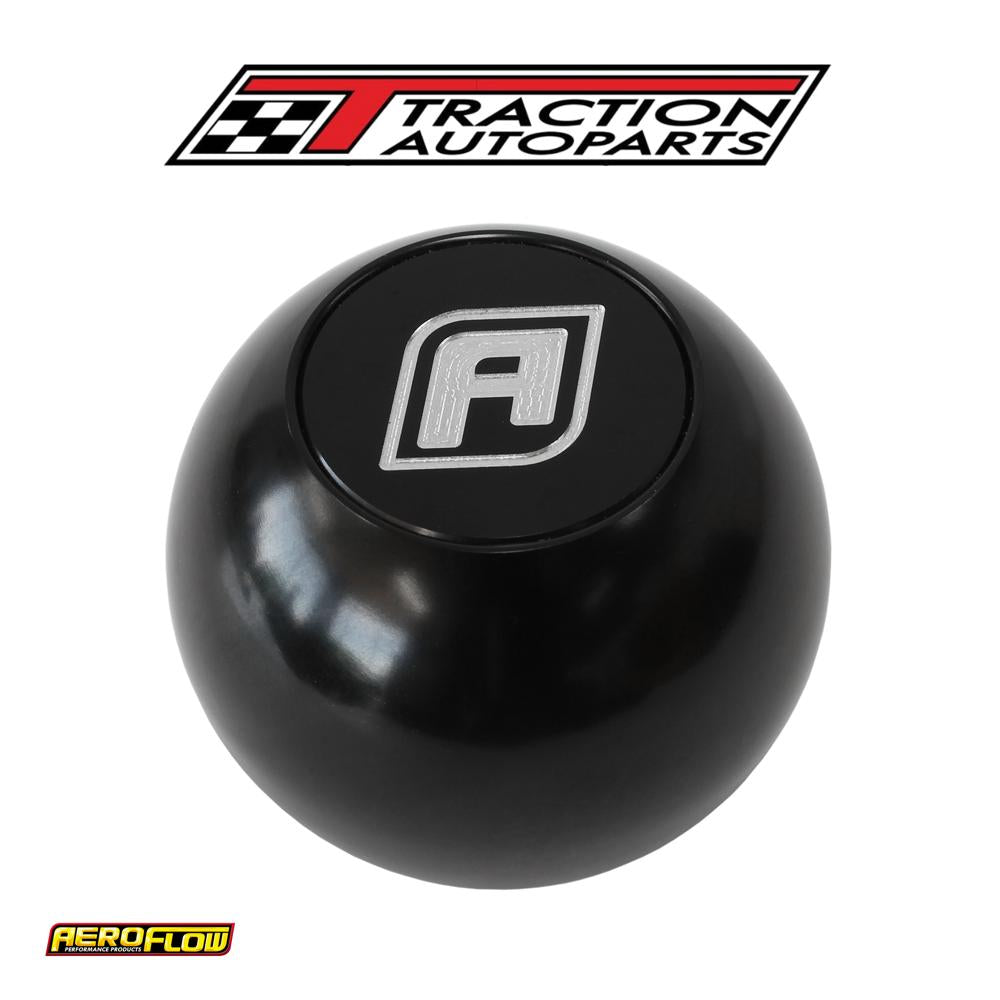 Billet Round Black Gear Knob Shift Shifter Ball 1/2"-20