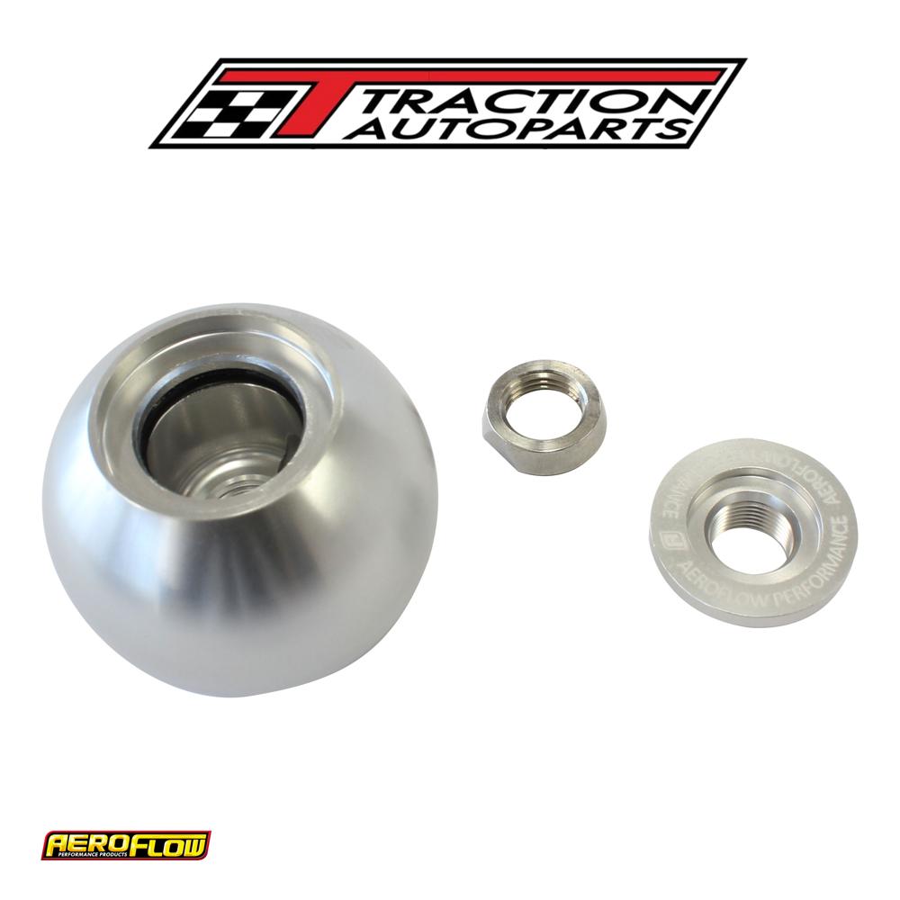 Bare Silver Shifter Gear Knob No Insert No Button 1/2"-20