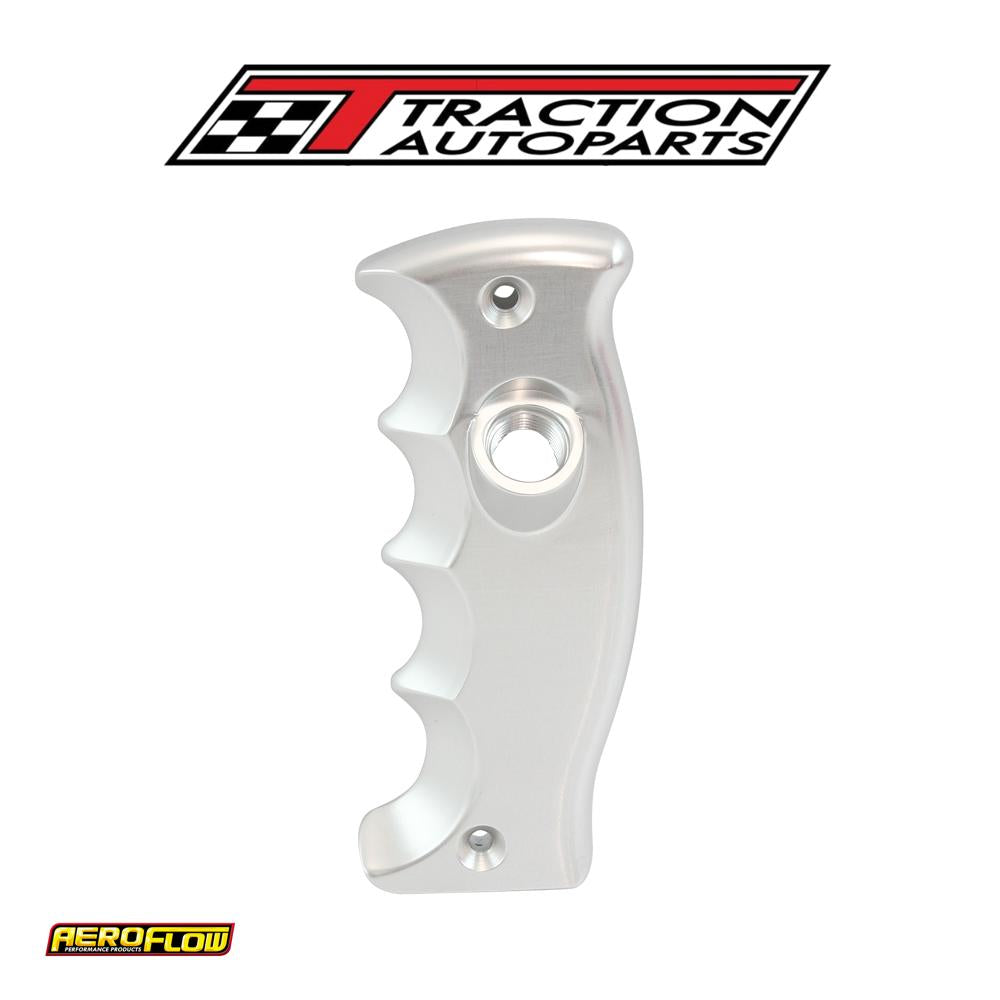 Button Pistol Grip Side Plate Passengers Side Handle Silver