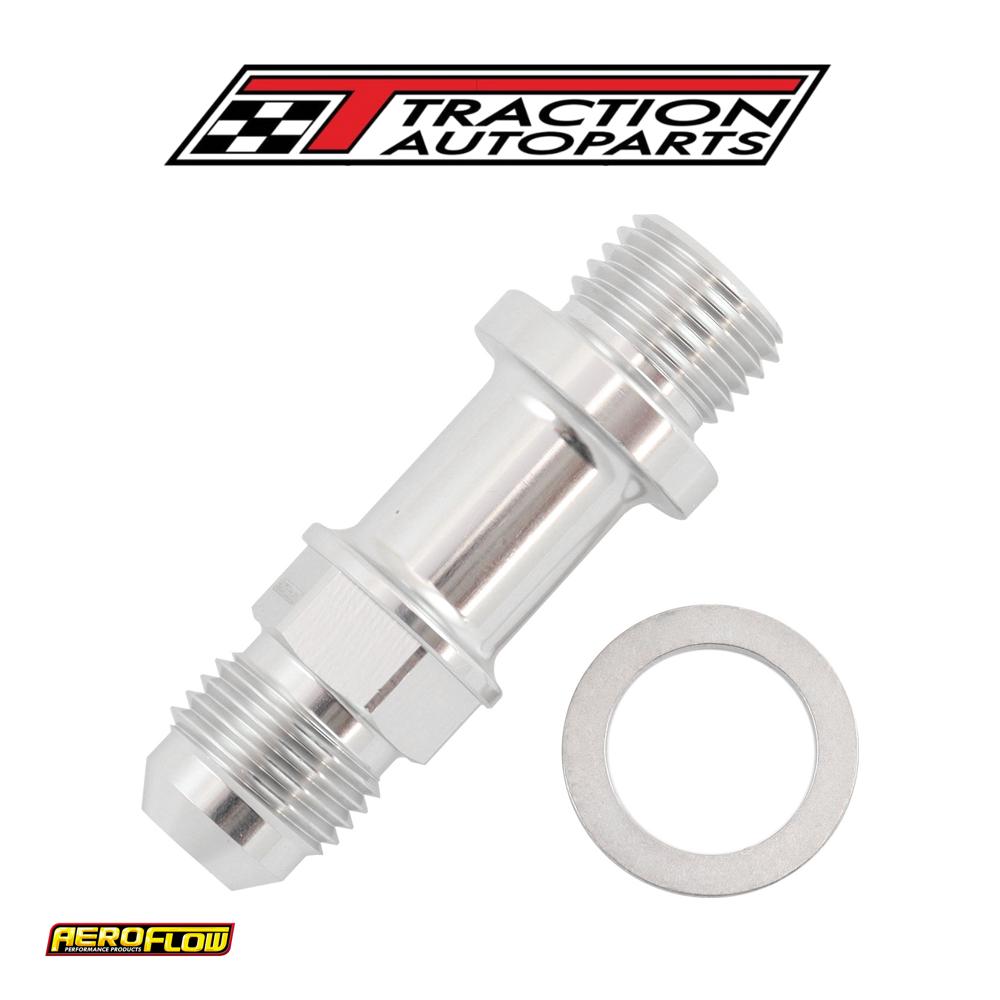 Metric M 14 X 1.5 mm To -6 Long Extension 51 mm Silve Male -6 an