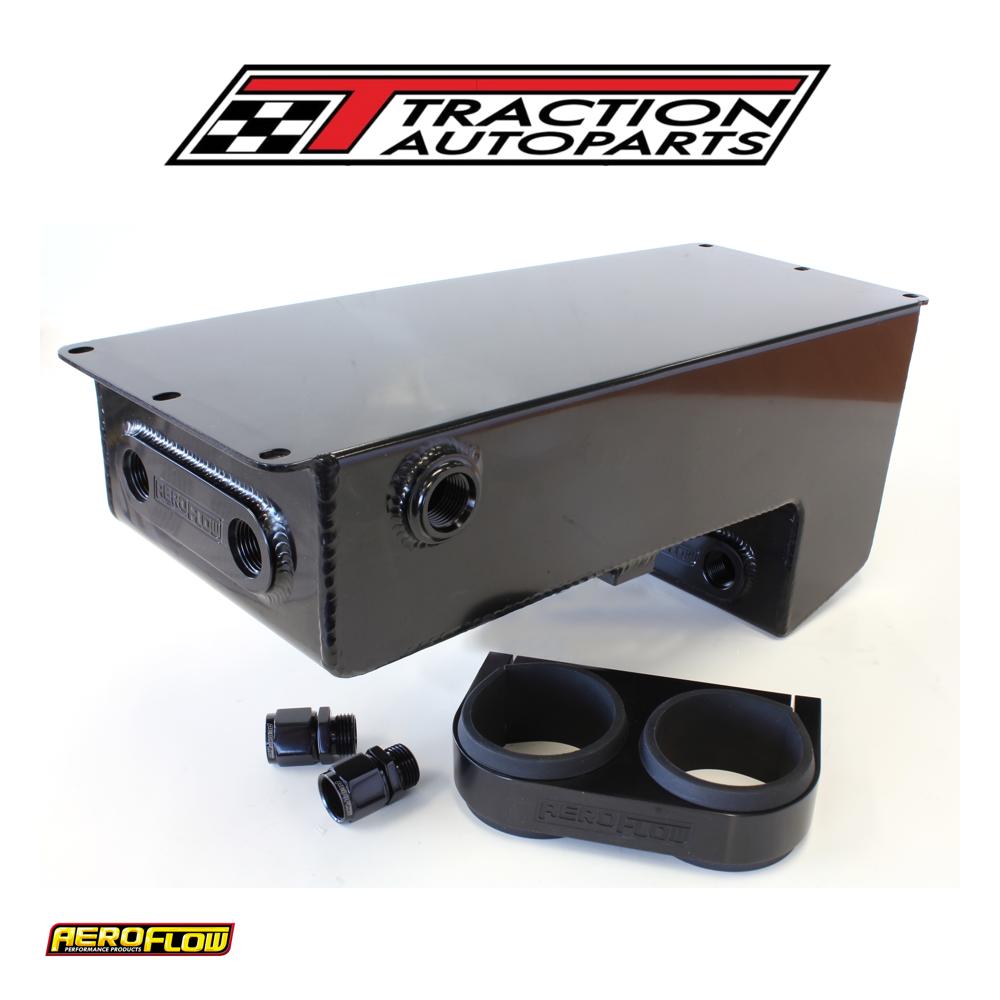 Dual Fuel Pump Under Car Surge Tank Black 4.75 l Capacity 77-1044 blk