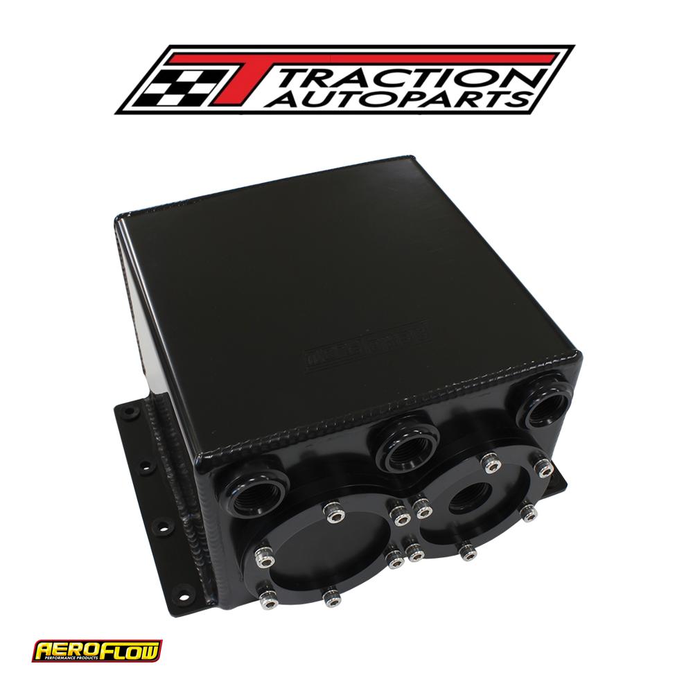 Dual Fuel Pump Surge Tank Kit Black Suits 2 X Af 49-1014