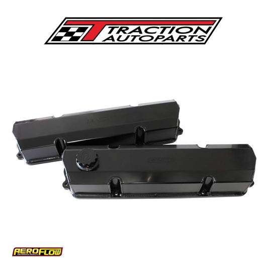 253 308 Holden Fabricated Valve Covers Black Early