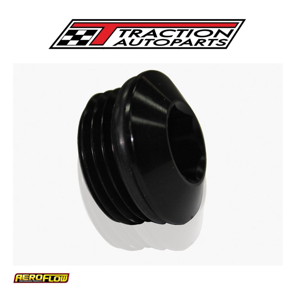 Orb Slimline Port Plug -8 an Black Finish