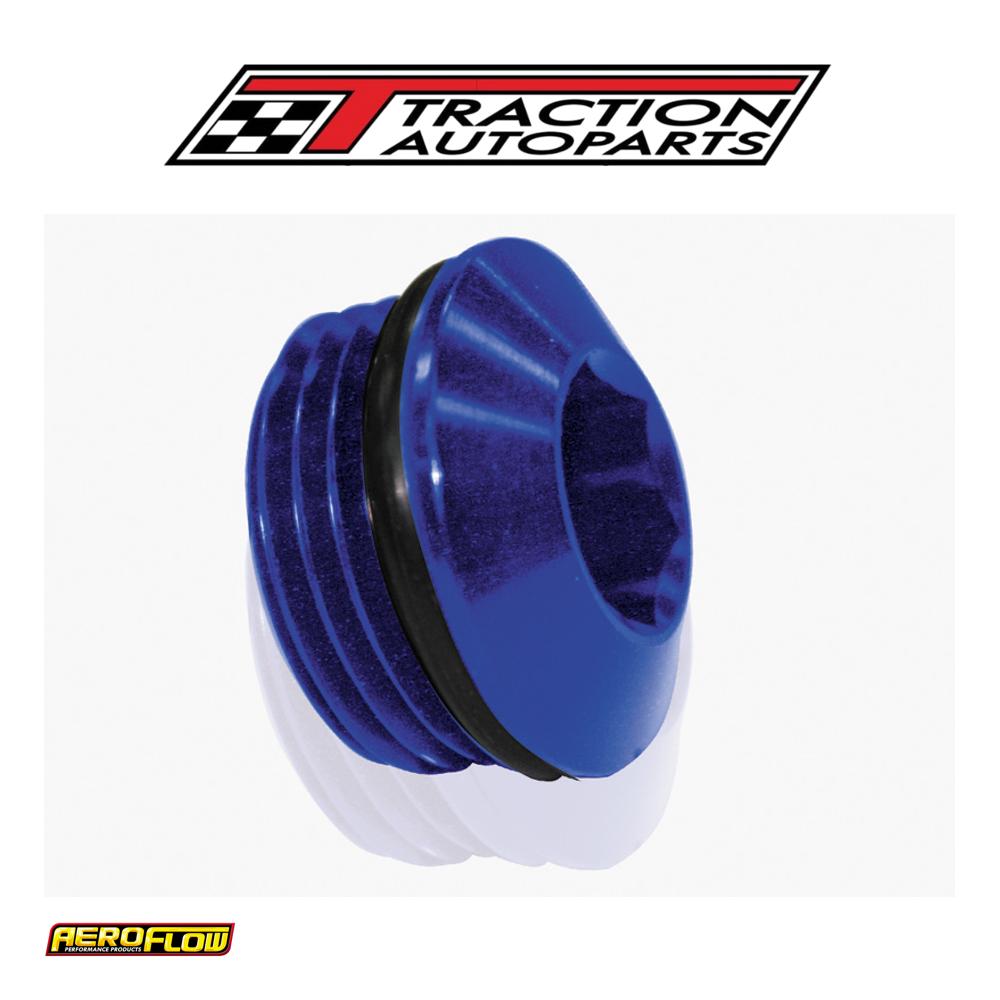 Orb Slimline Port Plug -12 an Blue Finsh