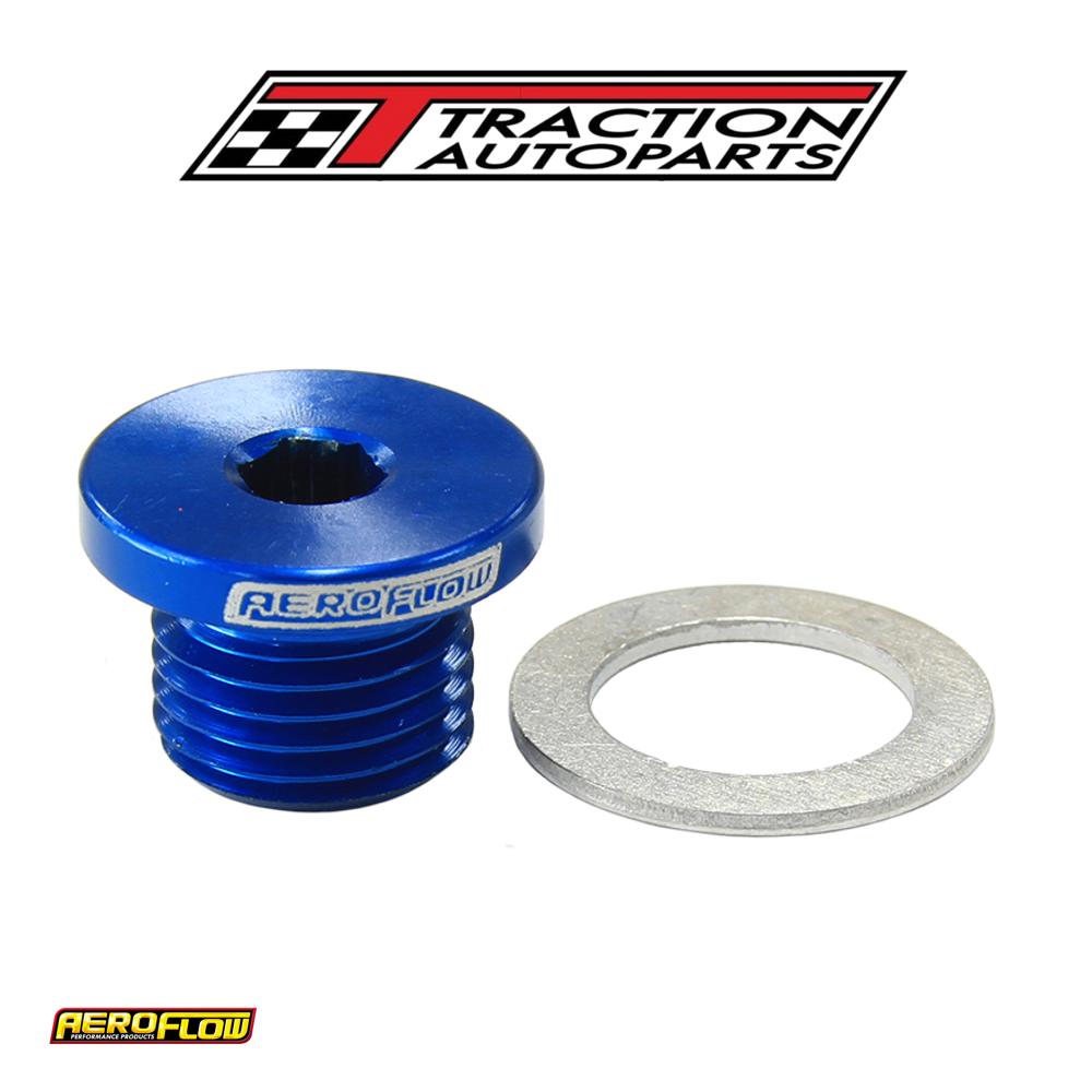 Metric Port Plug M 12 X 1.25 Blue Low Profile Hex Plug