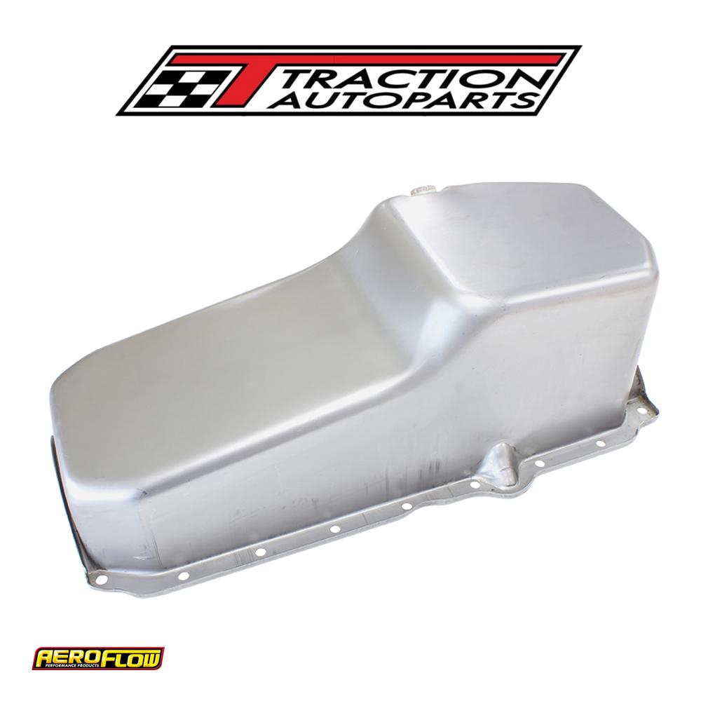 Stock Oil Pan Sbc Late '86 On Rh/side Dipstick Raw