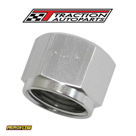 Flare Cap Female -3 an Silver -3 an Female Blank Off