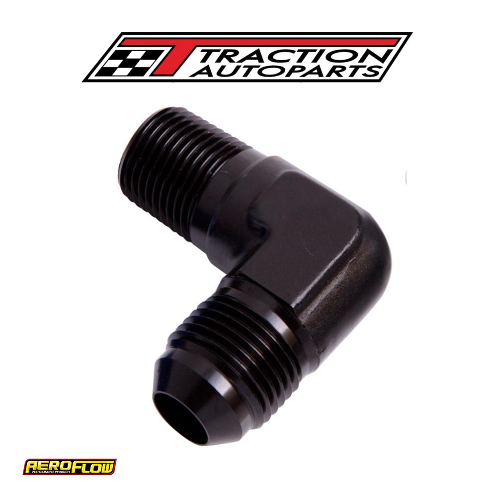 Male 90 Deg 3/8" Npt To -10 an Black Male Npt To An 90 Deg