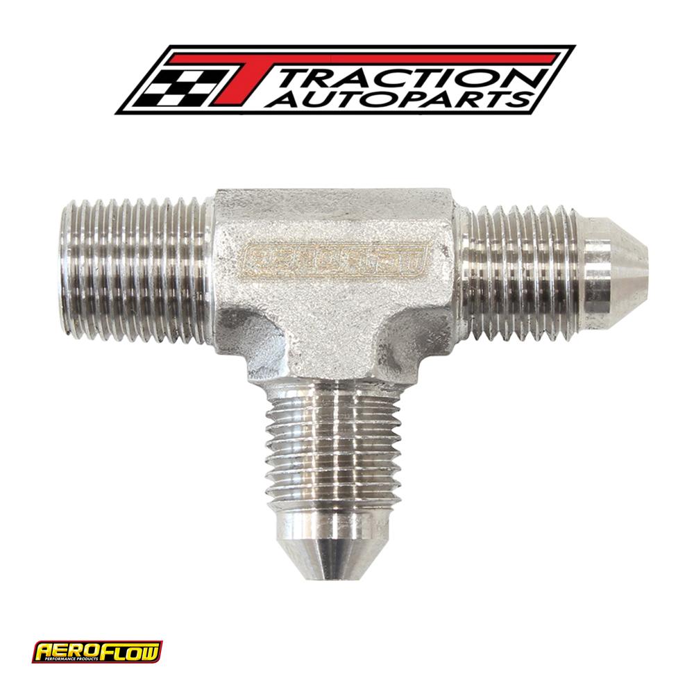 Tee -3 an With 1/8" Npt On Run S/s An Tee With Npt On Run