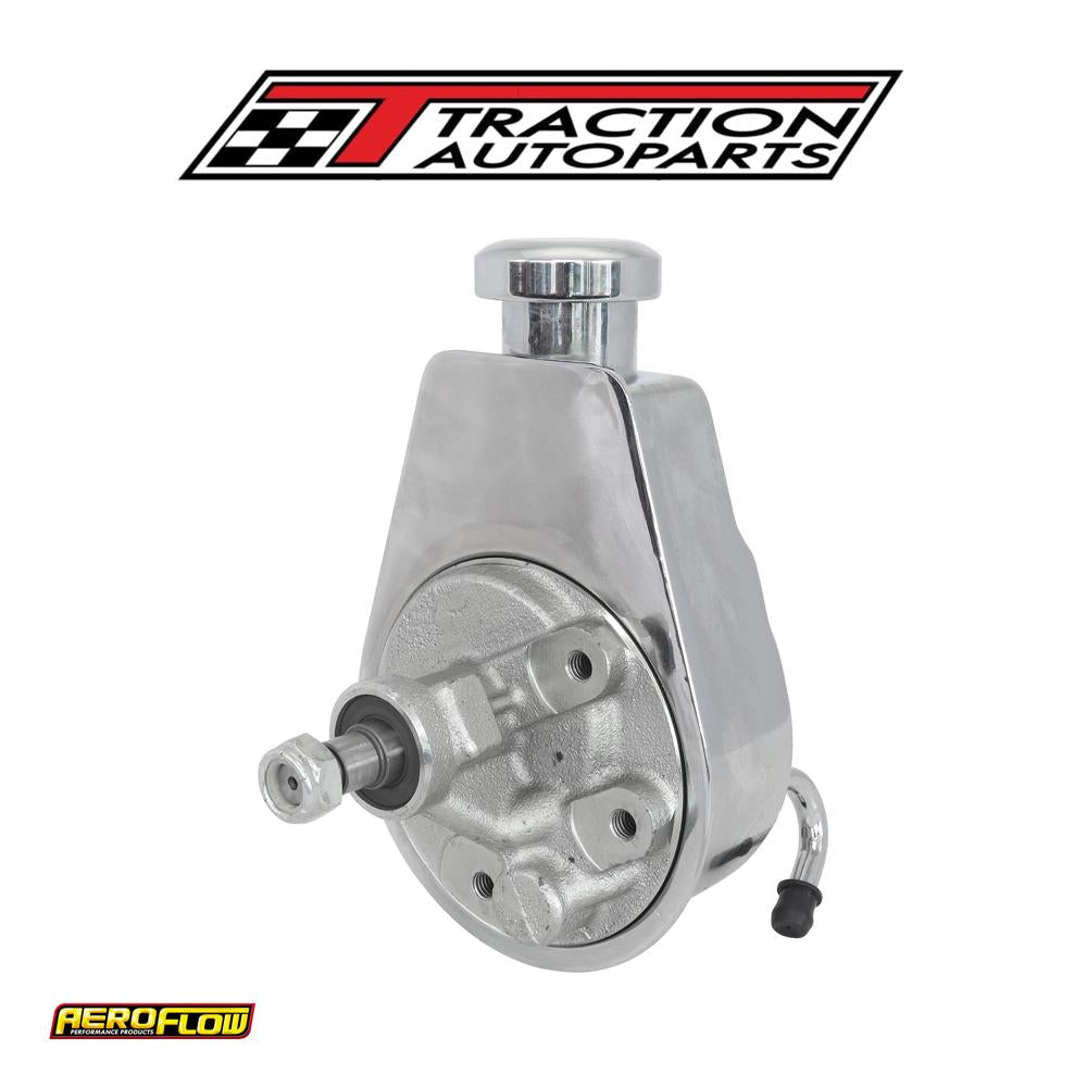 Power Steering Saginaw Pump Chrome Keyway Shaft No Pulley
