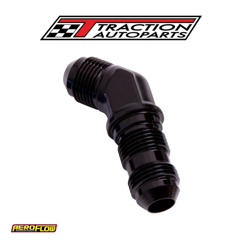 45 Deg Bulkhead -16 an Black Nut Seperate