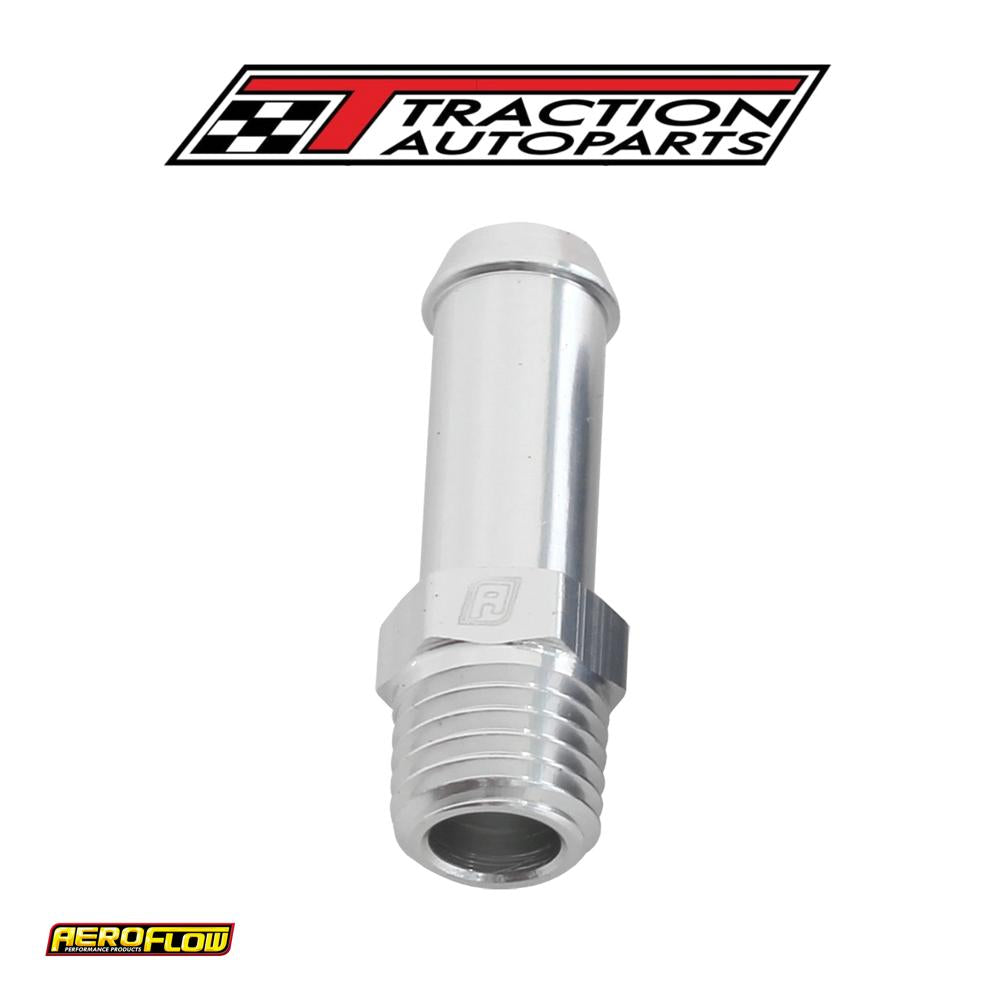 Male 1/16" Npt To 1/4" Barb Silver Straight Male To Male