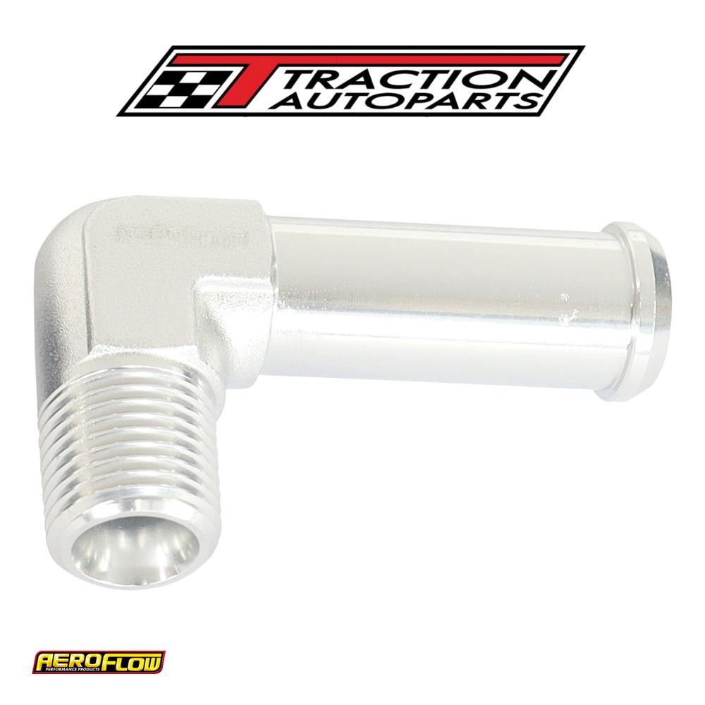 90 Deg 1/8" Npt To 3/8" Barb Silver 90 Deg Male To Male