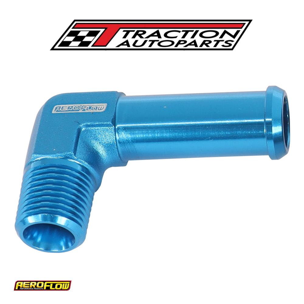 90 Deg 1/8" Npt To 3/8" Barb Blue 90 Deg Male To Male
