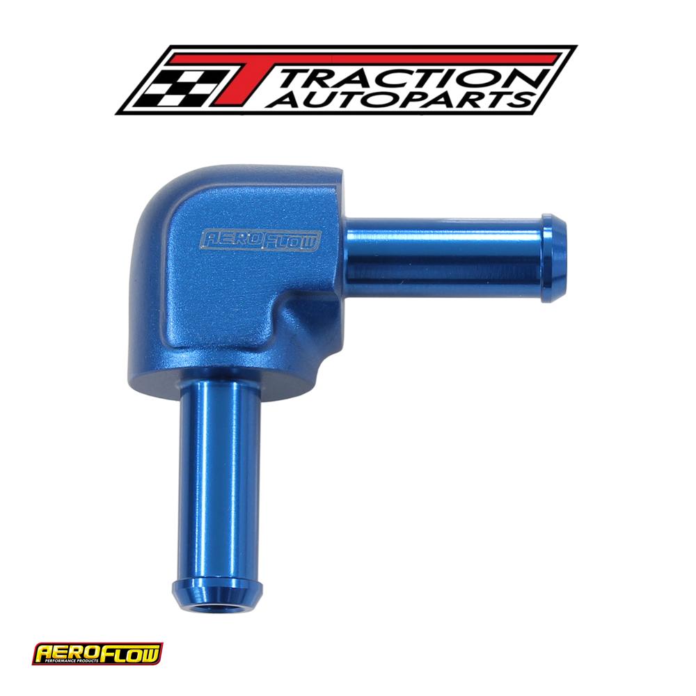 90 Degree 1/2" Barb Both Ends Blue 1/2" / 12.7 mm Barbs