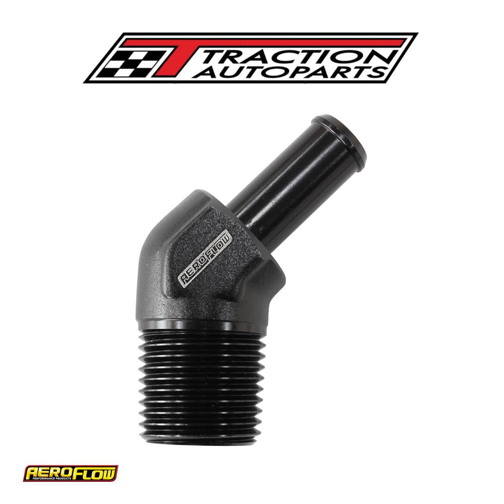 45 Deg 3/8" Npt To -10 100/450 series Hose Black Suit Braided