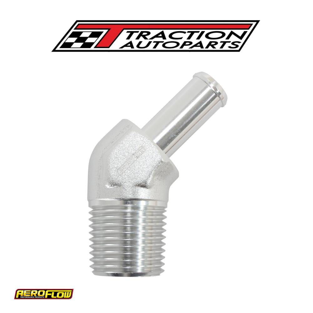 45 Deg 1/2" Npt To -8 100/450 Series Braided Hose An Size