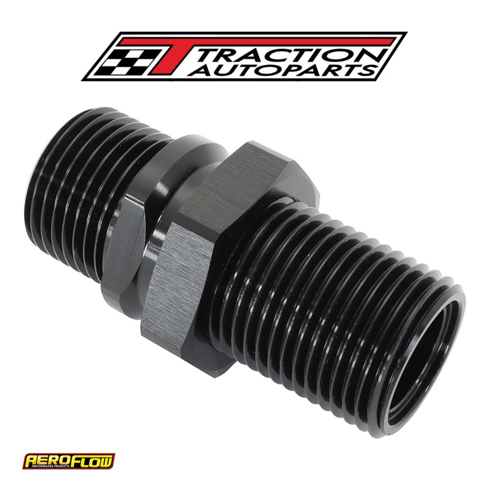 Billet Bulkhead Inserts #10 Acfitting Both Sides Black