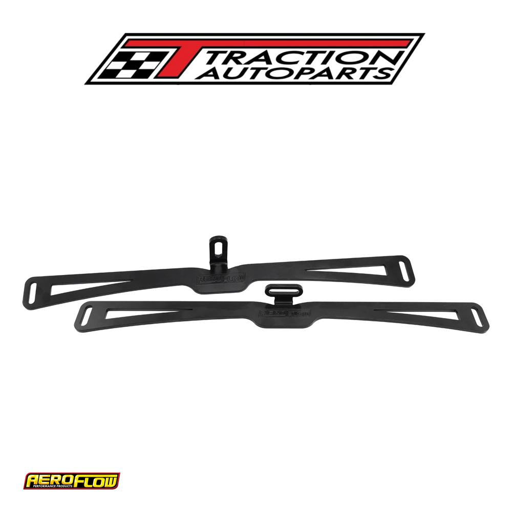 Universal Intercooler Mountingbrackets Pair Black