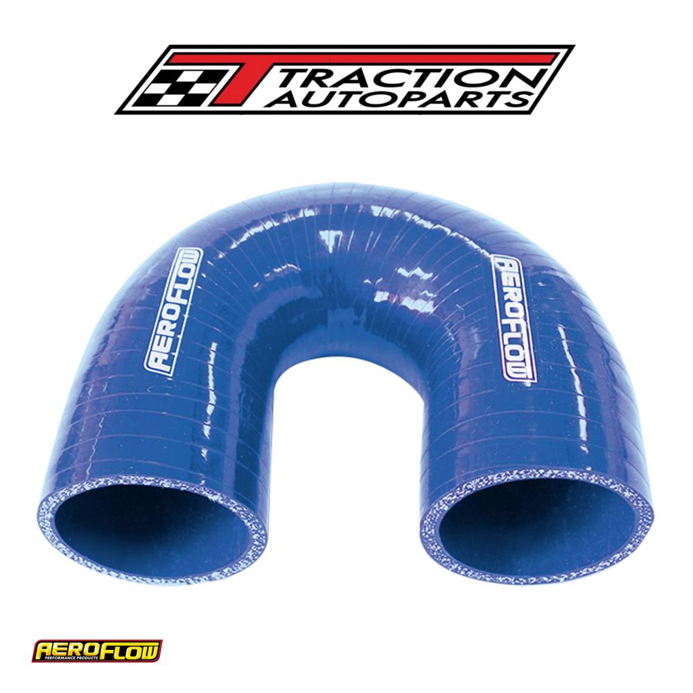 Silicone Hose 180 Deg; Blue I.d 1.50" 38 mm, Wall 4.5 mm, 100 mm Leg Af 9006-150