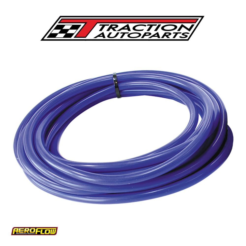 Silicone Vacuum Hose Blue I.d 1/4" 6 mm, Wall 3 mm, 50 Foot 7.6 m Roll 9031-025-50