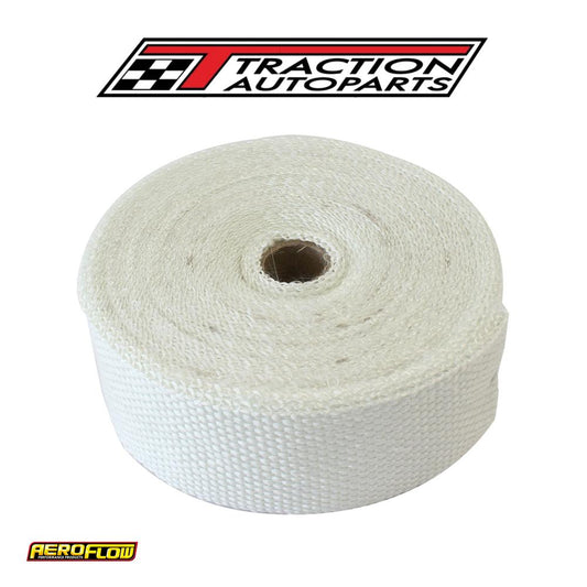 Exhaust Insulation Wrap 2"x 50 ft 50 Foot White Roll