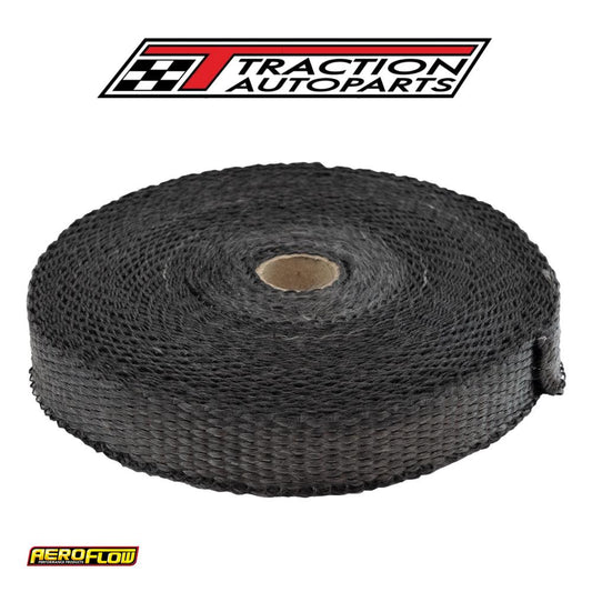 Exhaust Insulation Wrap 1"x 50 ft 50 Foot Black Roll
