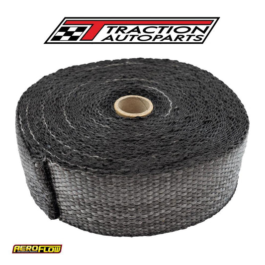 Exhaust Insulation Wrap 2"x 50 ft 50 Foot Black Roll