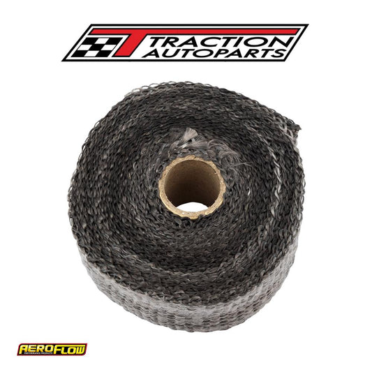 Exhaust Insulation Wrap 2"x 15 ft 15 Foot Black Roll